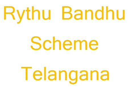 Rythu Bandhu scheme