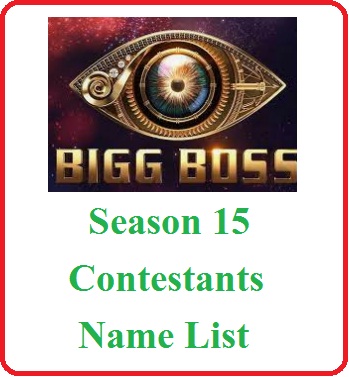 Bigg Boss Season 15 Contestants Name List