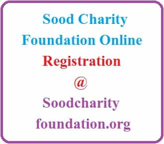 Sood Charity Foundation Online Registration