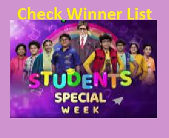 KBC Byju's Kids Special Week Winner List Check Final Result