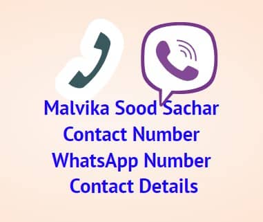 Malvika Sood Sachar Contact Number