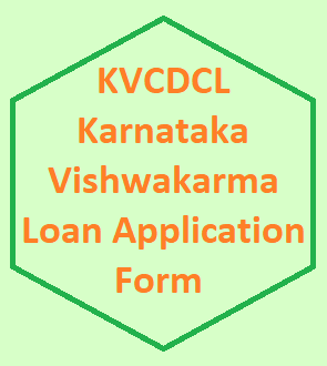 KVCDC Karnataka Vishwakarma Loan Application Form