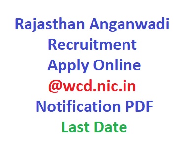 Rajasthan Anganwadi Recruitment